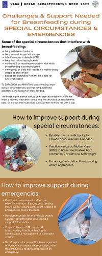 Challenges _ support needed for breastfeeding during special circumstances _ emergencies